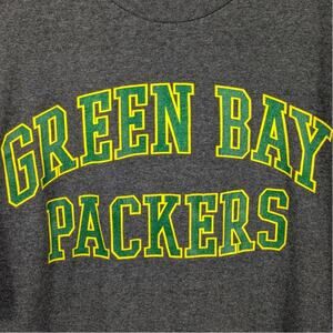 Green Bay Packers NFL Team Apparel T-Shirt Men’s Large Gray Cotton Football Tee
